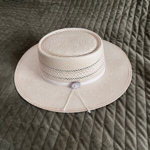 Incredible Stetson 1865 Straw Boater Hat